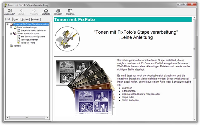 Anleitung: Tonen mit FixFoto