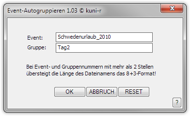 EventAutogruppieren